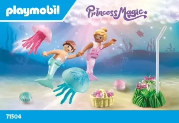 Manual de instruções Playmobil 71504 - Sereias infantis com medusas (1)