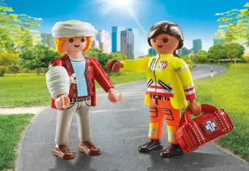 Playmobil 71506 - Secouriste avec blessé