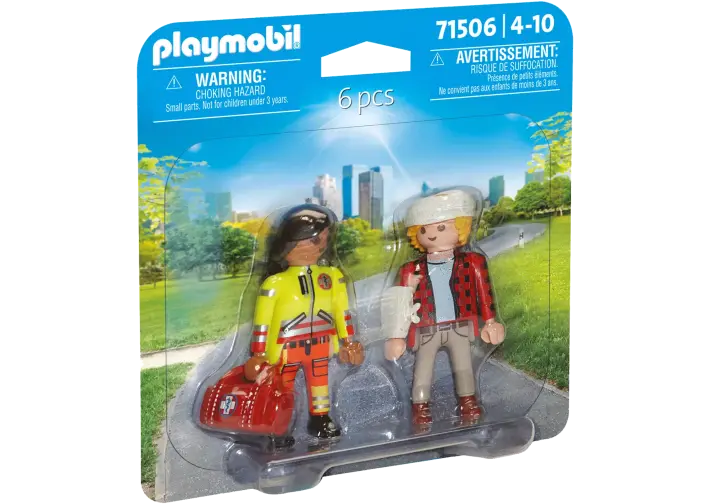 Playmobil 71506 - DuoPack Sanitariusz z pacjentem - BOX