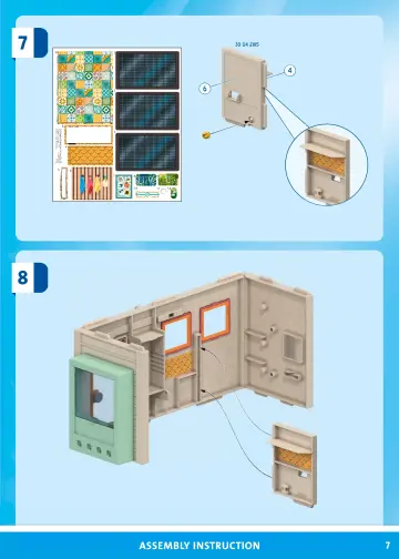 Manual de instruções Playmobil 71509 - Casa pequena (7)