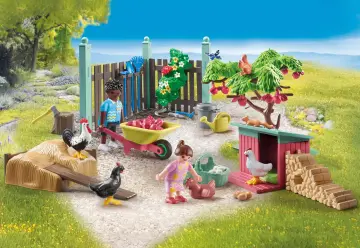 Playmobil 71510 - Κήπος εξοχικού σπιτιού με κοτέτσι