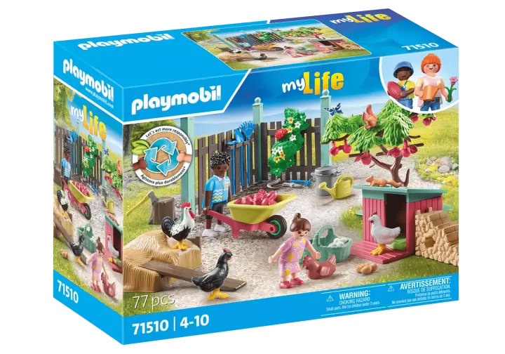 Playmobil 71510 - Κήπος εξοχικού σπιτιού με κοτέτσι - BOX