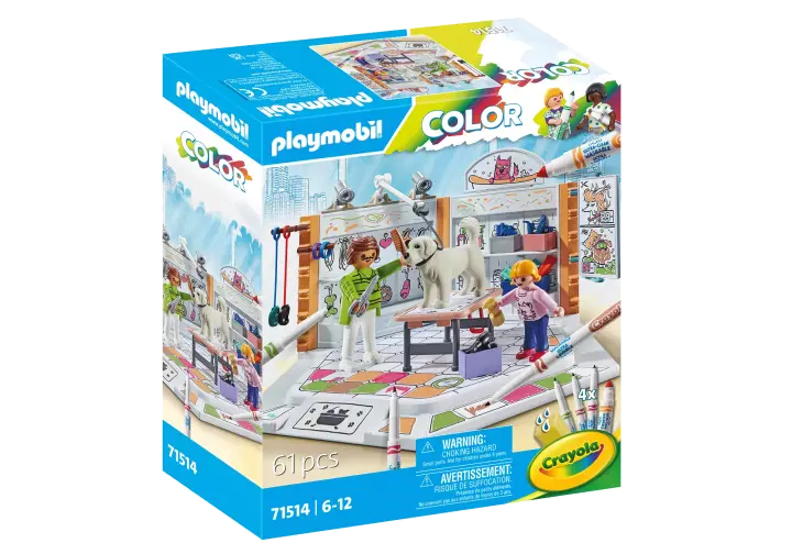 Playmobil 71514 - PLAYMOBIL Color : Salon de toilettage - BOX