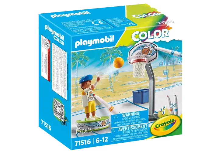 Playmobil 71516 - Playmobil Color Skater met basketbal - BOX