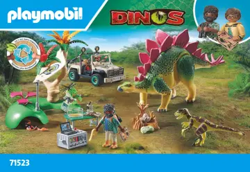 Bygganvisningar Playmobil 71523 - Forskningsläger med dinos (1)