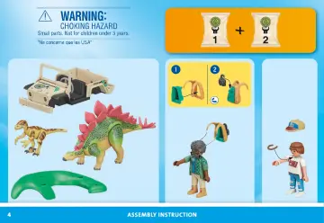 Bygganvisningar Playmobil 71523 - Forskningsläger med dinos (4)