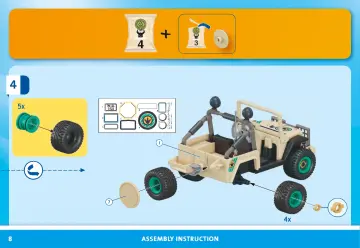 Manual de instruções Playmobil 71523 - Campo de pesquisa com dinossauros (8)