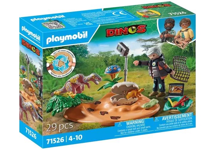 Playmobil 71526 - Stegosaurus nest with egg thief - BOX