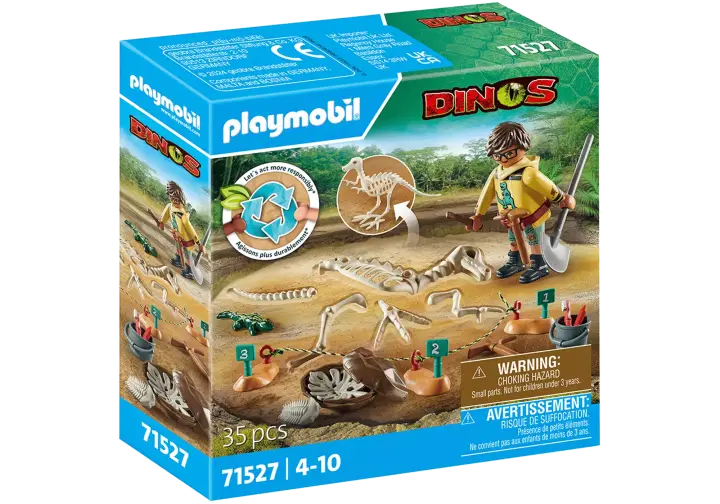 Playmobil 71527 - Arkeologisk utgrävning med dinosaurieskelett - BOX