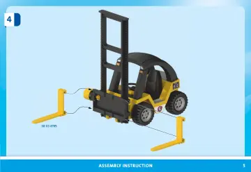 Building instructions Playmobil 71528 - Forklift truck with cargo (5)