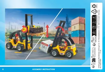 Building instructions Playmobil 71528 - Forklift truck with cargo (8)