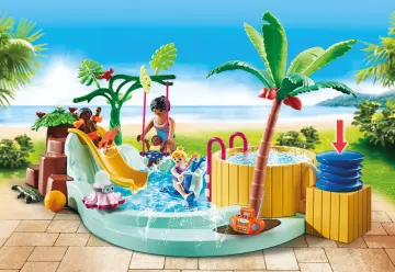 Playmobil 71529 - Barnpool med bubbelpool