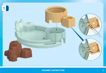 Building instructions Playmobil 71529 - Children's pool with whirlpool (3)