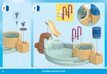 Manual de instruções Playmobil 71529 - Piscina infantil com jacuzzi (4)