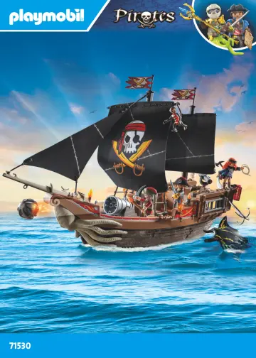 Manual de instruções Playmobil 71530 - Grande barco pirata (1)