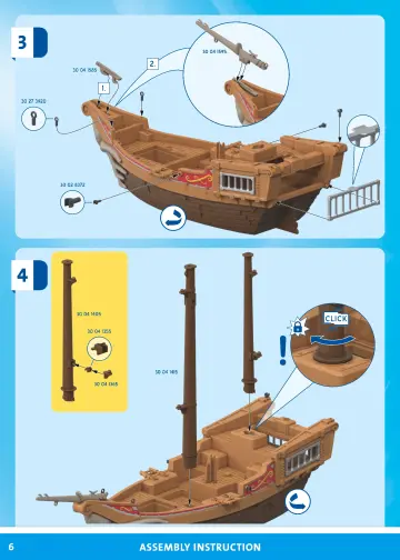 Bouwplannen Playmobil 71530 - Groot piratenschip (6)