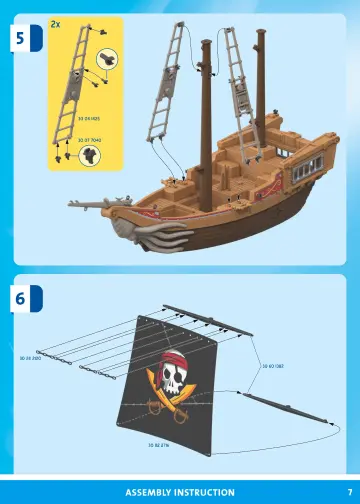 Manual de instruções Playmobil 71530 - Grande barco pirata (7)