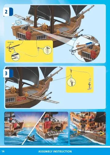 Manual de instruções Playmobil 71530 - Grande barco pirata (14)