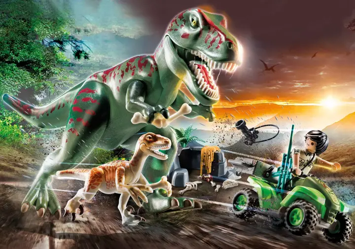 Playmobil 71588 - Εξερευνητής με γουρούνα και T-Rex