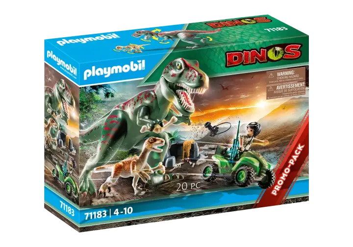 Playmobil 71588 - Εξερευνητής με γουρούνα και T-Rex - BOX