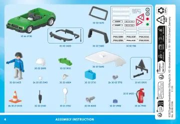 Manual de instruções Playmobil 71591 - Carro da polícia clássico (4)