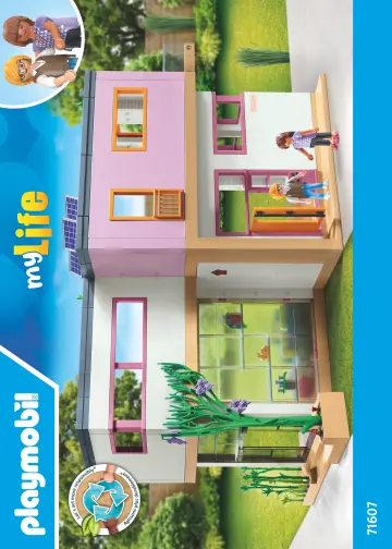 Összeszerelési útmutatók Playmobil 71607 - Living House with winter garden (1)