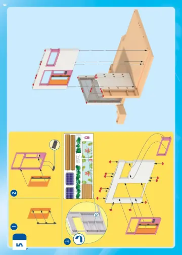 Manual de instruções Playmobil 71607 - Casa com jardim (6)