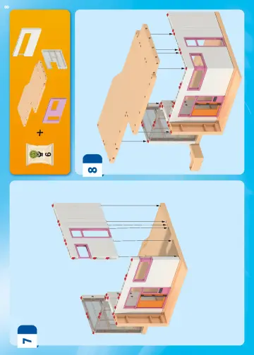 Building instructions Playmobil 71607 - Living House with winter garden (8)