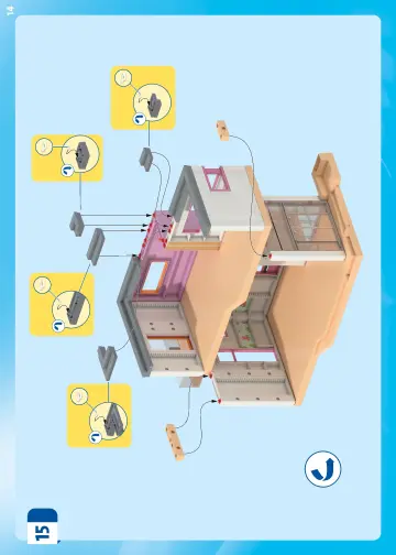 Building instructions Playmobil 71607 - Living House with winter garden (14)