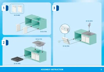 Bygganvisningar Playmobil 71608 - Kitchen with dining place (5)