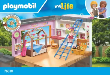 Bouwplannen Playmobil 71610 - Kinderkamer (1)