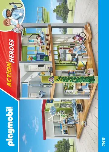 Bouwplannen Playmobil 71615 - Nieuw ziekenhuis (1)