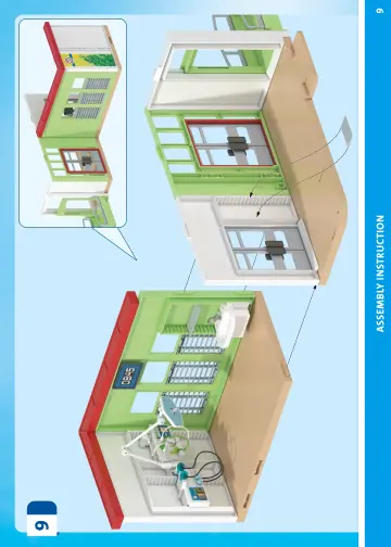 Manual de instruções Playmobil 71615 - Hospital moderno (9)