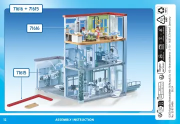 Building instructions Playmobil 71616 - Maternity ward (12)