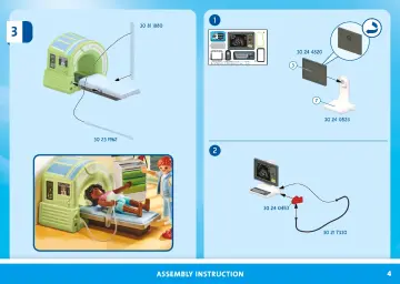 Manual de instruções Playmobil 71618 - Ressonância com paciente (4)