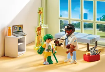 Playmobil 71619 - Pediatra con osito de peluche