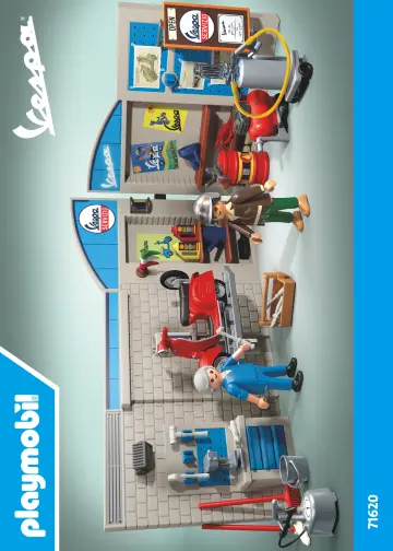 Manuales de instrucciones Playmobil 71620 - Garaje Vespa años 60 (1)