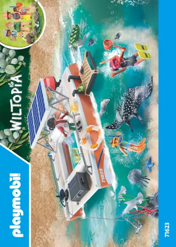 Οδηγίες συναρμολόγησης Playmobil 71623 - Wiltopia - Πλωτό Εργαστήριο Υποθαλάσσιων Ερευνών (1)