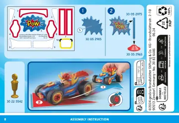Manuales de instrucciones Playmobil 71632 - Racing Luchador (8)