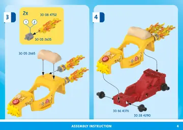 Manual de instruções Playmobil 71634 - Racing Pizza (5)