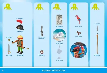 Instrukcje obsługi Playmobil 71636 - Kalendarz adwentowy: Piraci (8)