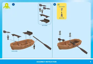 Manuales de instrucciones Playmobil 71636 - Calendario de Adviento: piratas (9)