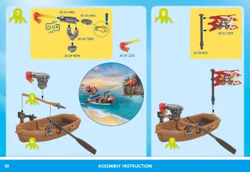 Bouwplannen Playmobil 71636 - Adventskalender Pirates (10)