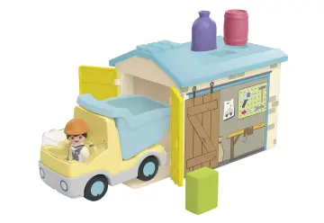 Playmobil 71686 - JUNIOR: Ladingwagen met sorteer-garage