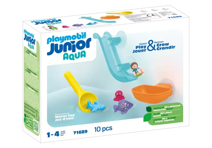 Playmobil 71689 - JUNIOR AQUA: Water Slide with Sea Animals - BOX