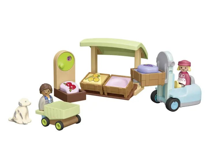 Playmobil 71691 - JUNIOR: Bio piaci stand és targonca