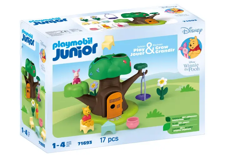 Playmobil 71693 - Junior & Disney : Winnie l'ourson et Porcinet avec cabane - BOX