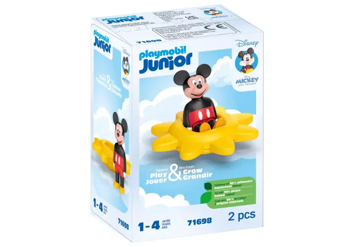 Playmobil 71698 - JUNIOR & Disney: Mickey Mouse's Spinning Sun with Rattle Feature - BOX