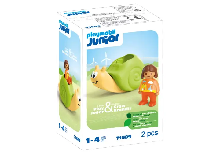 Playmobil 71699 - JUNIOR: Rocking Snail with Rattle Feature - BOX