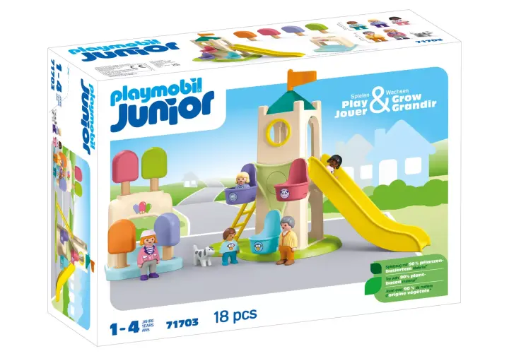 Playmobil 71703 - Junior : Aire de jeux avec toboggan géant - BOX